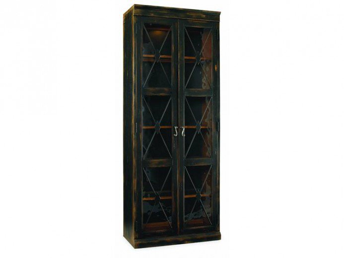 Витрина HOOKER FURNITURE SANCTUARY TWO-DOOR THIN DISPLAY BLACK