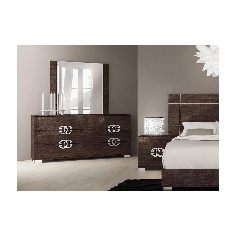 Комод низкий 6 ящиков Status Prestige широкий