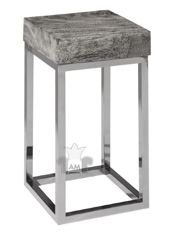 Декоративный стол Phillips Collection Hayden End Table Grey Stone Silver