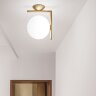 Настенный/Потолочный светильник Flos IC Lights C/W2 red burgundy