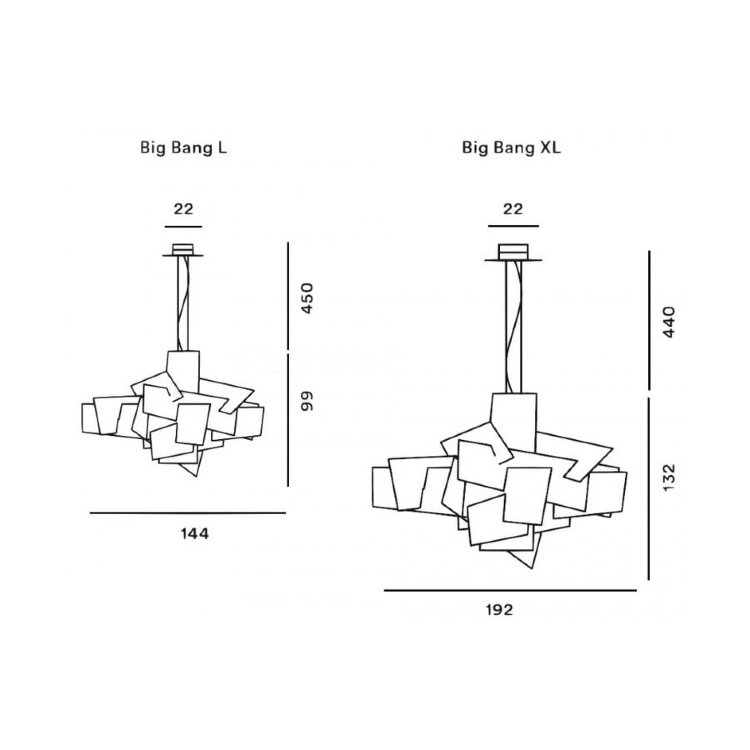 Подвесной светильник Foscarini Big Bang XL white