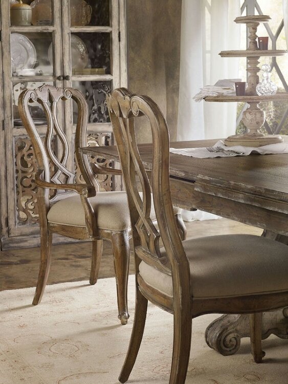 Полукресло HOOKER FURNITURE CHATELET SPLATBACK SIDE BROWN