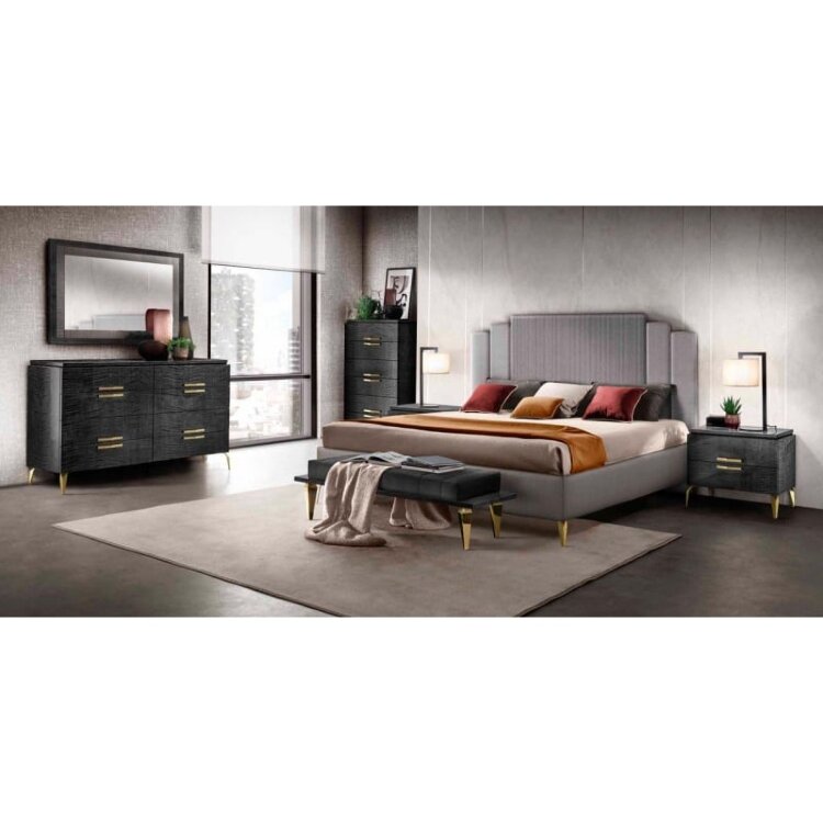 Банкетка Arredo Classic Adora Moderna, ножки GOLD