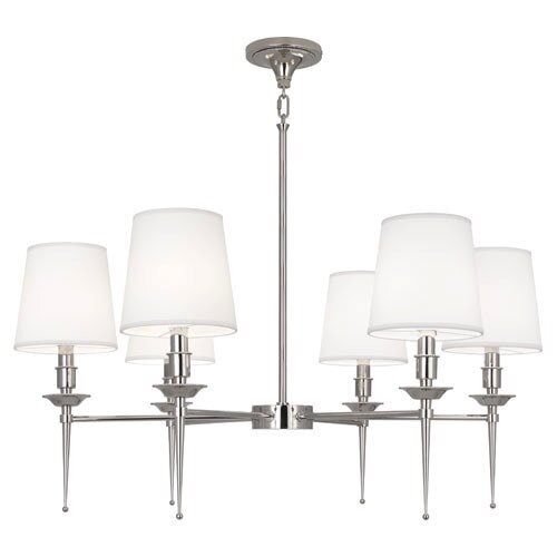 Люстра Robert Abbey Cedric Chandelier Polished Nickel