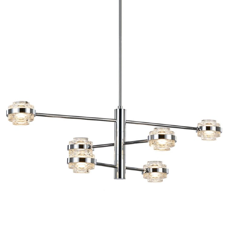 Люстра Delight Collection MX22030002-6A chrome/clear
