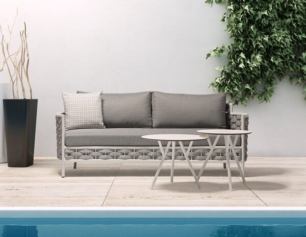 Стол COUTURE Jardin 171703-Alum-greige DJ
