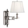 Бра Robert Abbey Williamsburg Lewis Wall Swinger Antique Silver