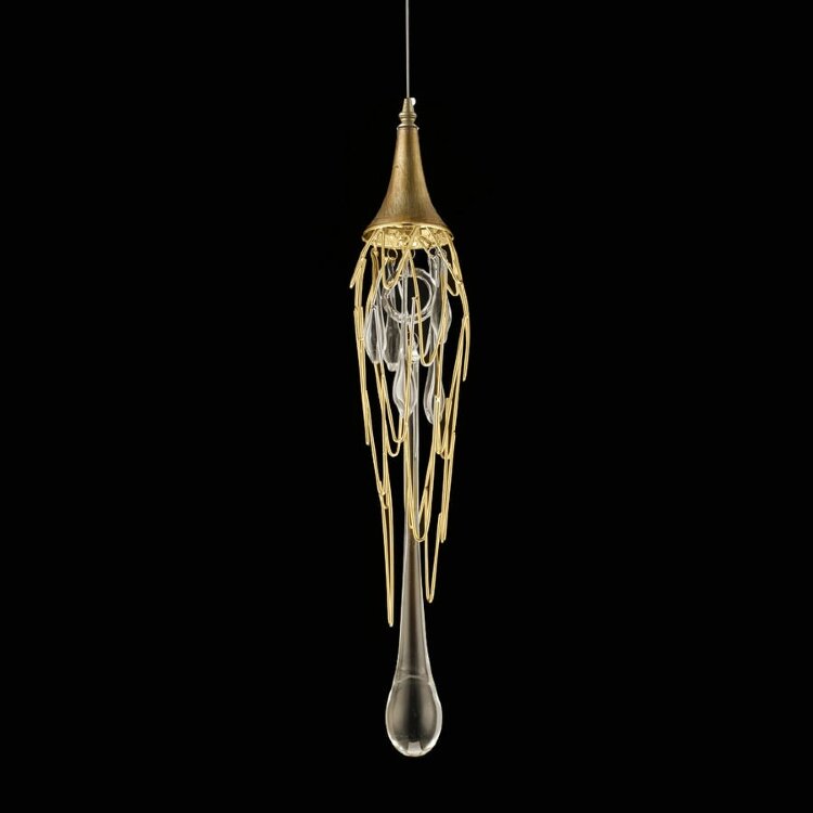 Подвесной светильник Delight Collection Goddess Tears 1 gold