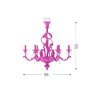 Люстра Due Effe Stradivario L/6 Decape Oro with Crystal