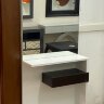 Консоль с зеркалом 790 Blanco/Wengue Herdasa