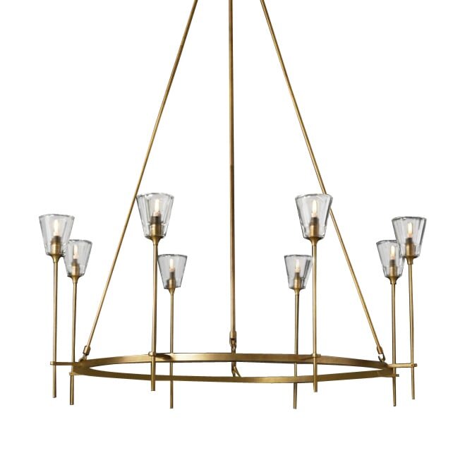 Люстра Delight Collection Torche De Verre 8 gold