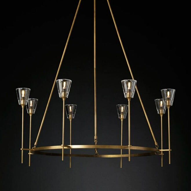 Люстра Delight Collection Torche De Verre 8 gold