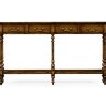 Консоль Jonathan Charles Narrow Walnut Console Table 492788-WAL