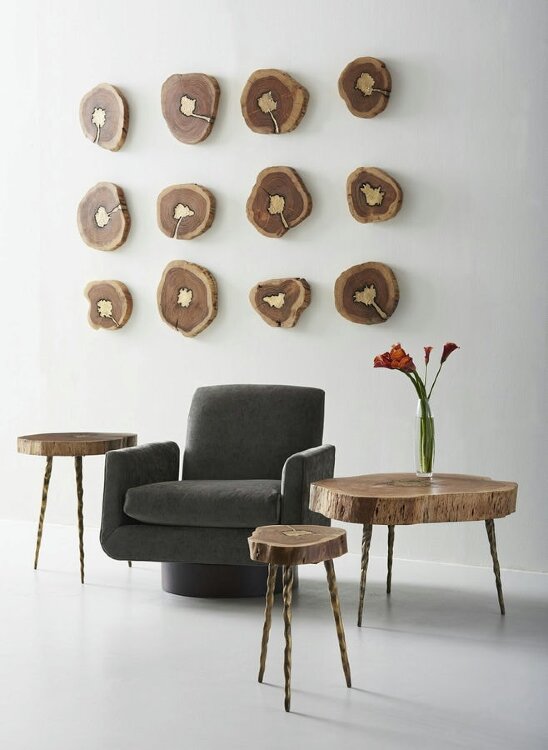 Настенный декор Phillips Collection Molten Mirror Wall Tile Brass