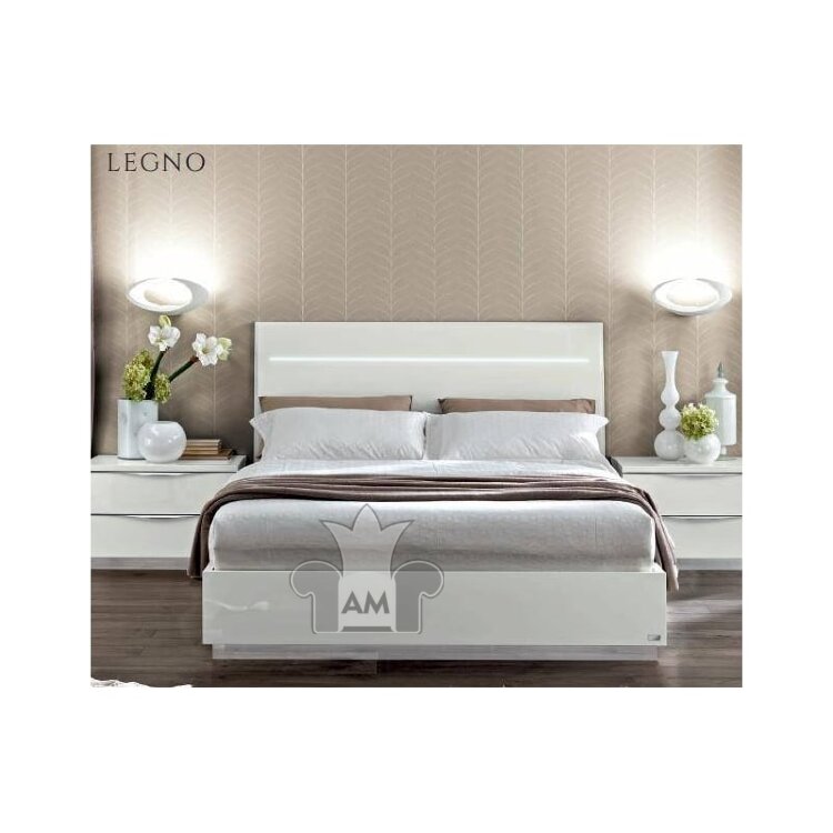 Кровать Legno Camelgroup Onda White (Онда Вайт), 160, с контейнером, 136LET.65BI