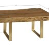 Коктейльный стол Phillips Collection Molten Rectangular Coffee Table Brass