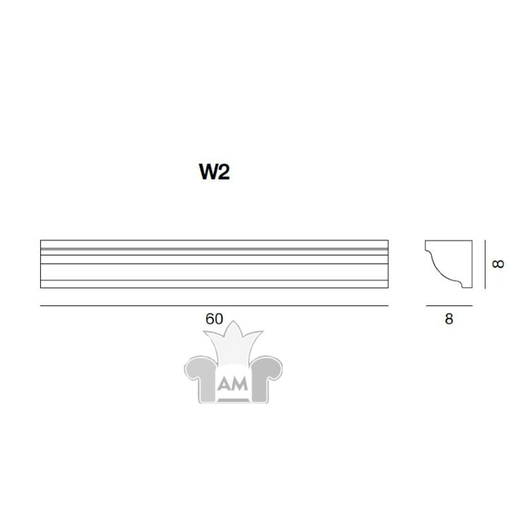 Настенный светильник Rotaliana Cornice W2 chrome