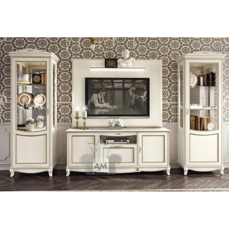 Витрина Camelgroup Fantasia Bianco Antico 1-дверная левая