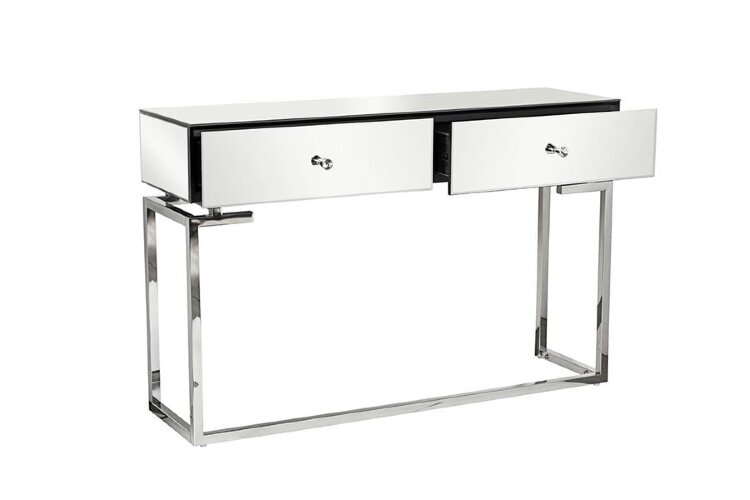 Консоль зеркальная с 2-мя ящиками см Garda Decor KFG075