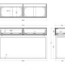 Консоль зеркальная с 2-мя ящиками см Garda Decor KFG075