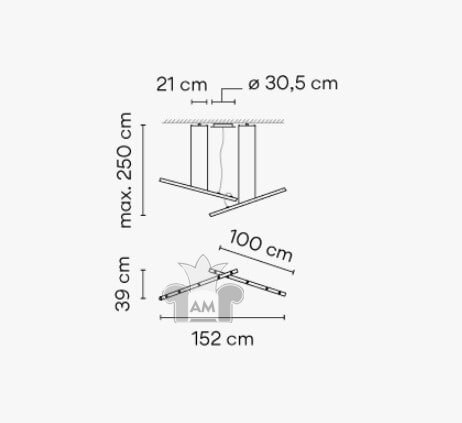Подвесной светильник Vibia Halo Lineal 2340 White