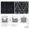 Диван-кровать 3-местный Camelgroup Treviso sofa, ткань VIP