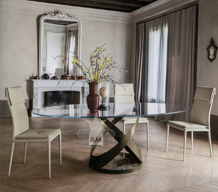 Стол CAPRI TONIN 8069FSV_glass E