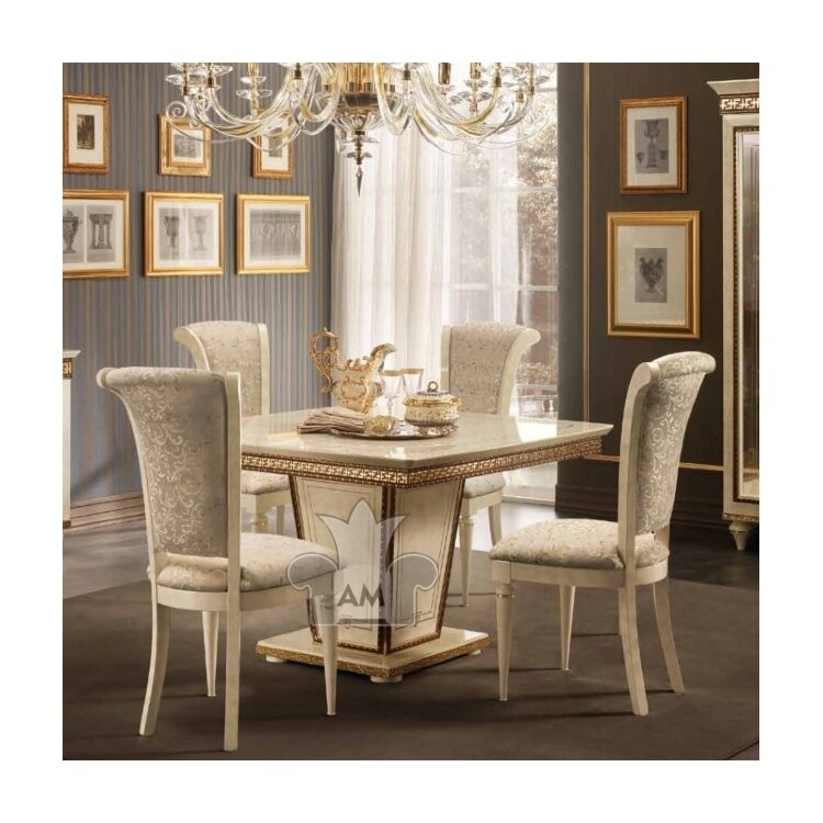 Обеденный стол 120/160х120 Arredo Classic Fantasia, квадратный раздвижной