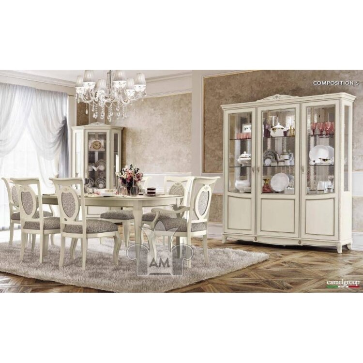 Витрина Camelgroup Fantasia Bianco Antico 3-дверная