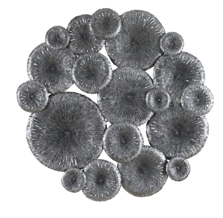 Настенный декор Phillips Collection Lotus Collage Wall Art Silver