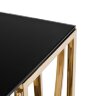 Консоль стекло черн/золото см Garda Decor 13RXC3102-GOLD