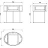Тумбочка см Garda Decor 77IP-NS2076