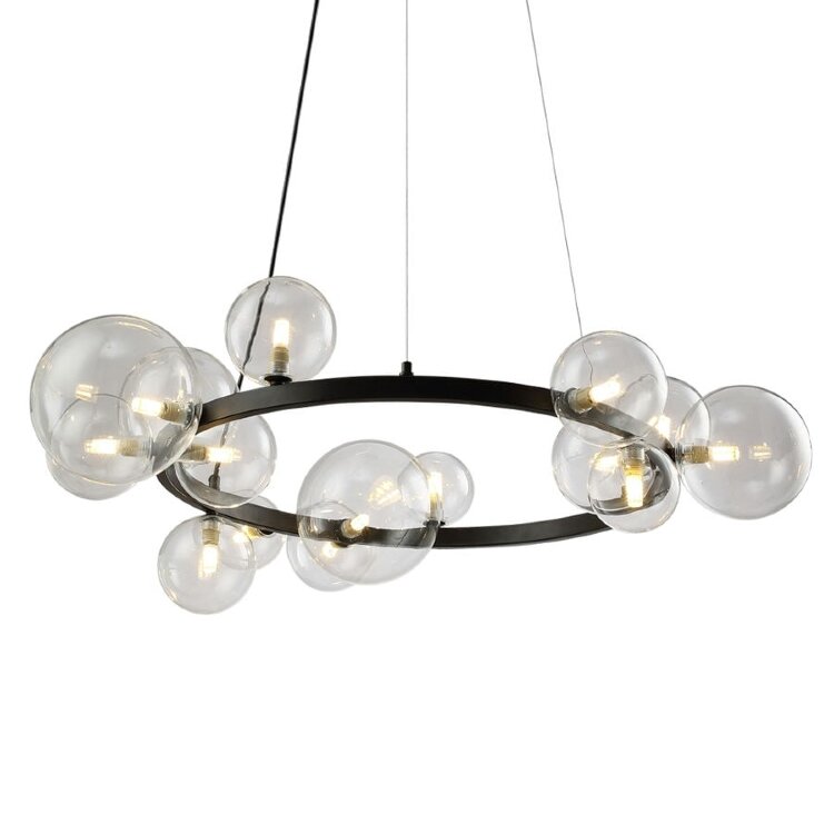 Люстра Delight Collection OMG1075R black/clear