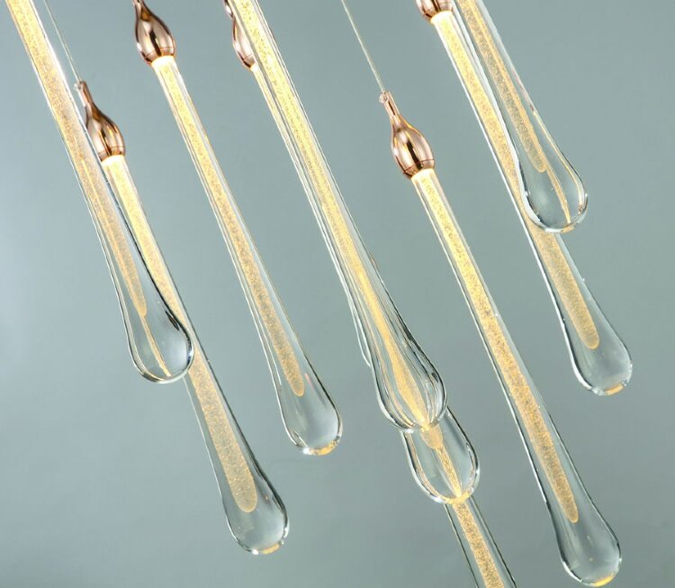 Подвесной светильник Delight Collection Teardrop 7 gold