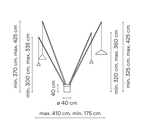 Напольный светильник Vibia North 5625 Black