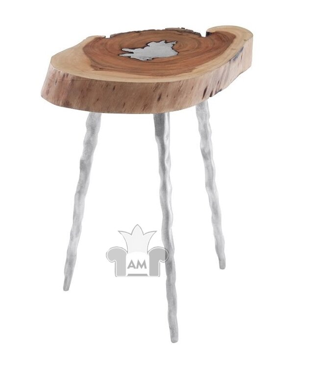 Декоративный стол Phillips Collection Molten Side Table Aluminum