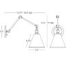Бра Robert Abbey Alloy Sconce Brass