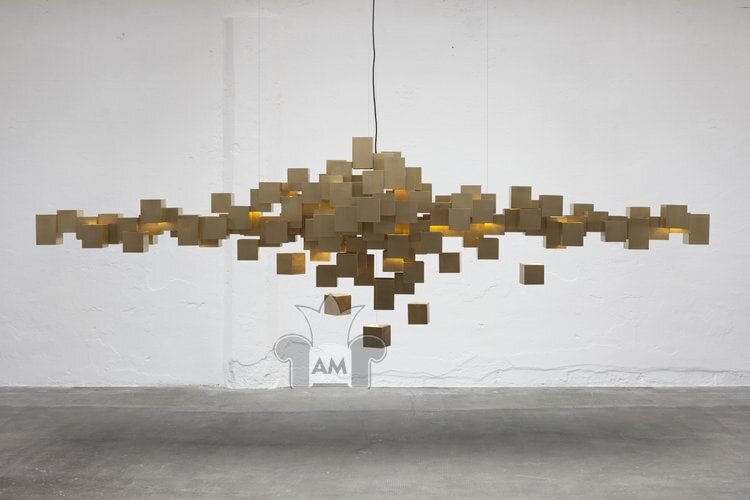 Подвесной светильник MORGHEN STUDIO BRASS CUBES