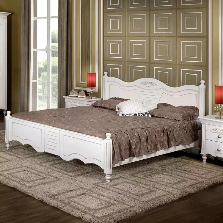 Кровать двуспальная Яна Simex 180х200 из массива дерева