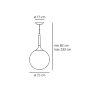 Подвесной светильник Artemide 1052010A Подвесной светильник Artemide 1052010A