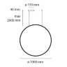 Подвесной светильник Artemide Discovery Vertical 100 RGBW