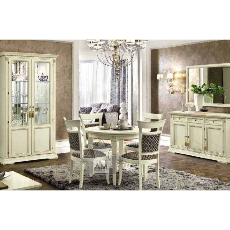 Стол обеденный 101/136 Camelgroup Treviso Frassino, круглый  раздвижной, 134TAV.03FR