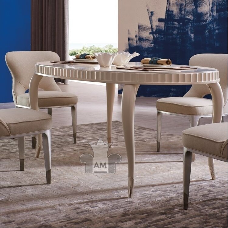 Обеденный стол  182/232х110 Fratelli Barri Rimini, раздвижной, матовый беж, FB.DT.RIM.668
