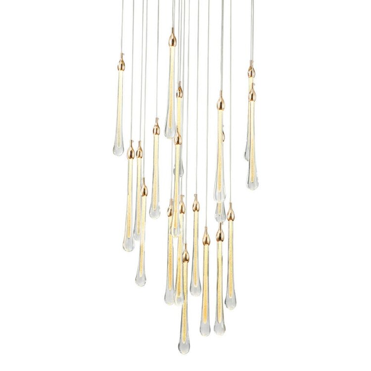 Подвесной светильник Delight Collection Teardrop 19 gold