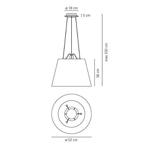 Потолочное крепление Artemide 0782010A