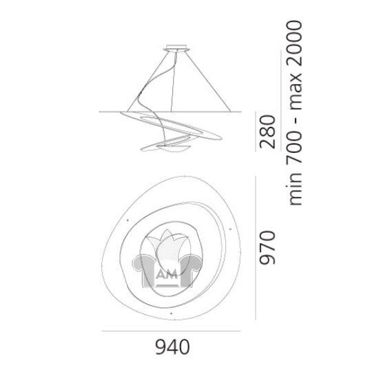 Люстра Artemide Pirce LED White