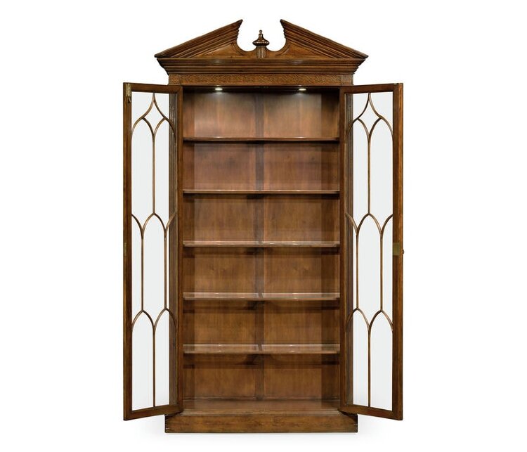 Витрина Jonathan Charles Glazed Walnut Display Cabinet