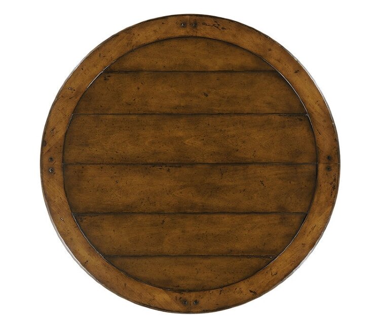 Декоративный стол Jonathan Charles Round 36" Walnut Planked Bar Table