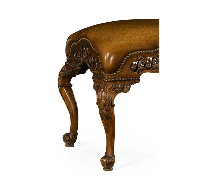 Оттоманка Jonathan Charles Carved & Pierced Walnut Footstool