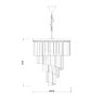 Люстра Delight Collection Helix black/clear